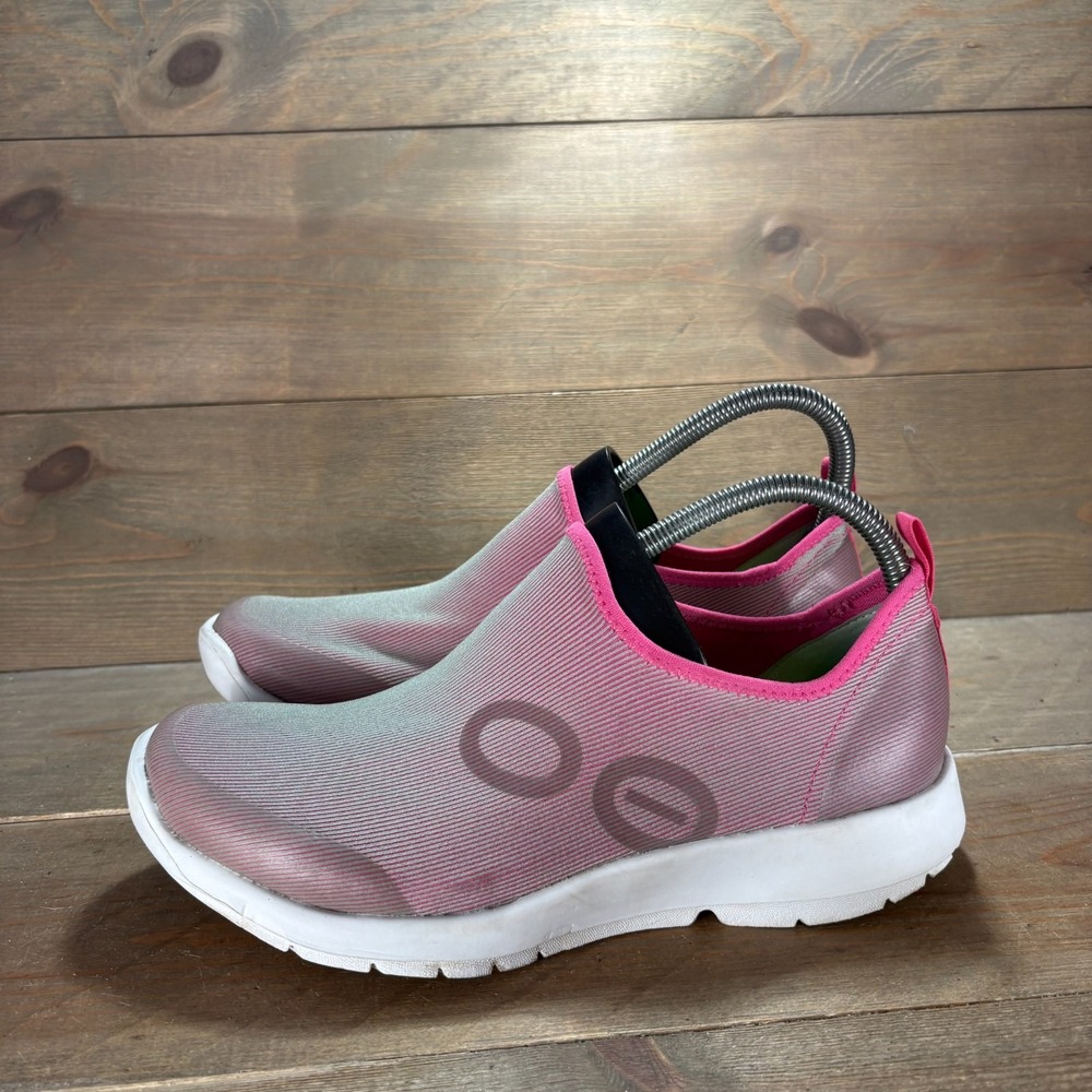 OOFOS OOmg Sport LS Womens size 9 shoes Pink Recovery Slip On Mesh sneakers